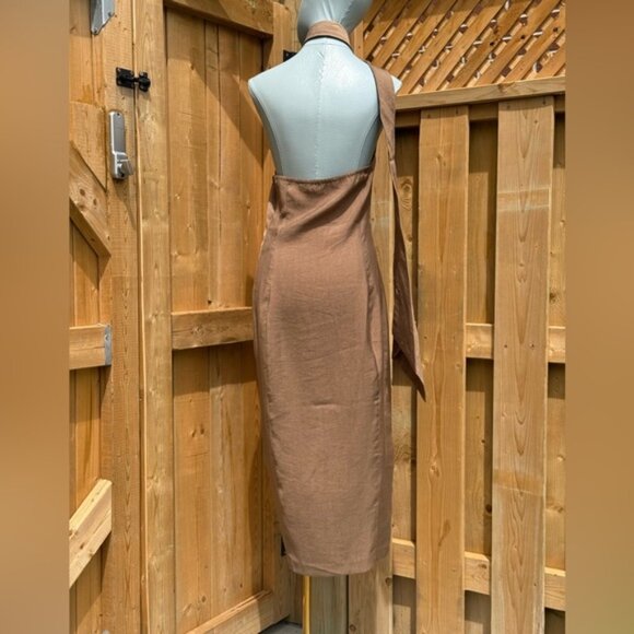 🆕 CULT GAIA 🧿 NWOT Romia Button-Detail Dress, Affogato Brown - Sz S - Picture 6 of 15